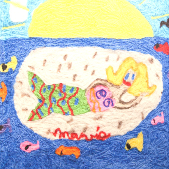 Mermaid Soft Fleece Baby Blanket NEW 30x40" - A4989 - Picture 3 of 4
